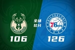 🏀76人第三节一波流轻取雄鹿 马克西21分 埃奇库姆9+7+11